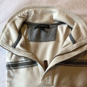 Banana Republic cotton 1/4 zip shirt